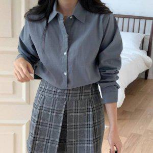 레이스블라우스 여름블라우스 코튼 여성셔츠 긴팔