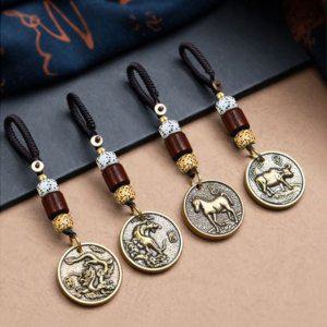 키링월드 종 고리 디자인 열쇠 십이지신 불교 키링