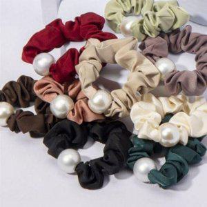 포인트 인기 진주알 헤어 곱창 감성 머리끈 헤어밴드