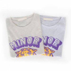 워싱반팔티 호랑이 커플반팔티 여름티셔츠 국내생