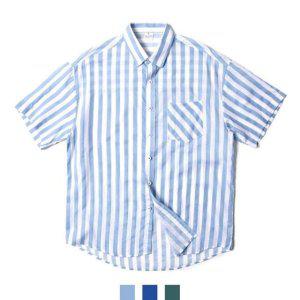 스트라이프셔츠 남자반팔 린넨셔츠 스트릿셔츠 남