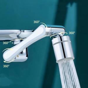 헤비 메탈 유니버설 1080 °   회전식 수도꼭지 스프레이어 헤드 주방 세면대 연장 수도꼭지 버블러 싱크 탭 스플래시 노즐