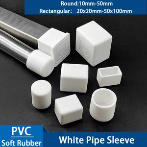 10-100mm 둥근 사각형 직사각형 의자 다리 캡 흰색 가구 발 테이블 엔드 커버 파이프 플러그 바닥 보호기 미끄럼 방지 커버