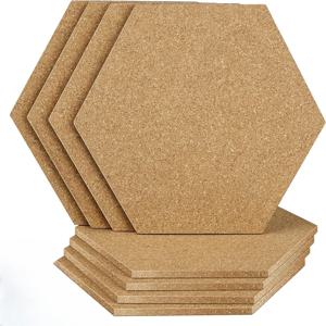코르크 보드 육각형 게시판 코르크 타일 8.2