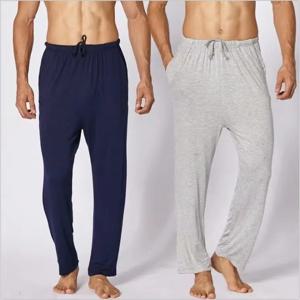 봄과 가을을 위한 남성용 잠옷 바지, 세련된 얇은 긴 바지, 루즈핏, 대형 사이즈, 젊은 학생들을 위한 홈 팬츠, 외부 착용 가능, 가을 바지