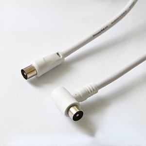 TV와 동축 안테나 위성 케이블, 90 도 직각 수-직선 수 커넥터, 5M 3M 1.5M RF RG6 쿼드 쉴드 CL2