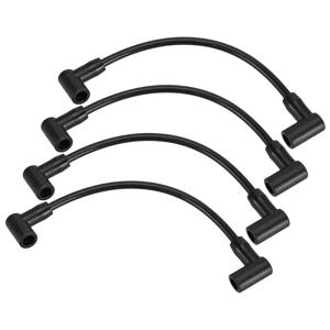 머큐리 마린 선외 스파크 플러그 와이어 케이블, 블랙 플라스틱, 4 실린더 40-60 HP EFI 4 스트로크 엔진에 적합, 84-881908T, 4 개