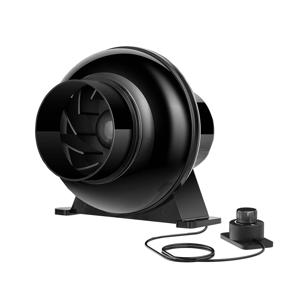 EC 인라인 덕트 환기 선풍기, 연기 배기 선풍기, 가변 속도 컨트롤러 포함, 버섯 재배 텐트 환기, 4 인치