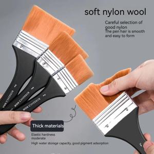 수채화 오일 아트 페인트 브러시, 메모리 나일론 헤어 페인팅 브러시 세트, 나무 손잡이 아크릴 페인트 드로잉 브러시 도구, 7 가지 스타일