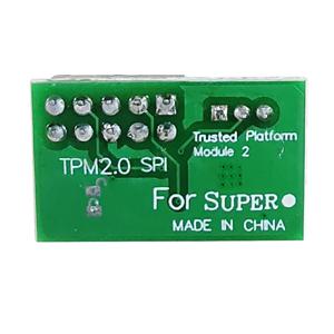 1 PC 10 핀 SPI TPM 2.0 모듈 Supermicro AOM-TPM-9670H-A25R 용 녹색 모듈 신뢰할 수 있는 플랫폼