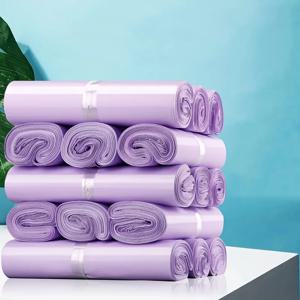 50개 보라색 택배 봉투 포장 폴리 패키지 플라스틱 자체 접착식 메일링 익스프레스 백 봉투 우편 파우치 메일링