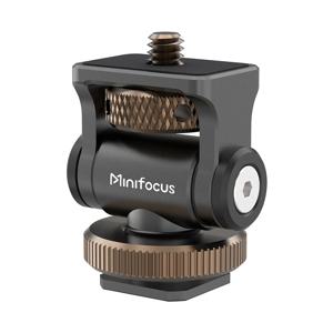 Minifocus 모니터 홀더 카메라 필드 모니터 용 콜드 슈 마운트 마이크 핫슈 180 학위 틸트 조절 가능한 마운트 브래킷