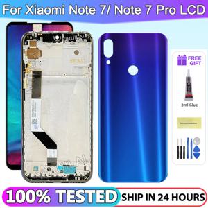 Xiaomi Redmi Note 7 Pro M1901F7S 용 AMOLED 디스플레이 프레임 교체가있는 Redmi Note 7 용 Lcd 디스플레이 터치 스크린 디지타이저