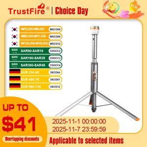 Trustfire WL22 손전등 1900MM 텔레스코픽 캠핑 조명 야외 자동차 수리를위한 원격 제어 조명이있는 2200mAh 랜턴