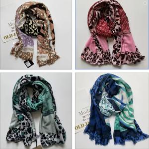 원래 대외 무역 주문: 이탈리아 표범 무늬 얼룩말 패치워크 긴 숄 스카프