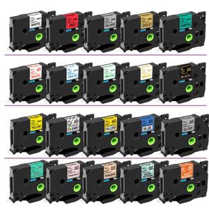 마크도메인 6-12mm 라벨 테이프 호환 TZe-231 131 431 531 631 731 라벨 라미네이트 테이프 브라더 PT-H110 E1000 프로 프린터용