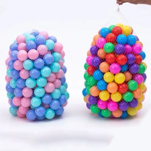 다채로운 아기 플라스틱 공 물 풀 바다 파도 공 어린이 농구 후프 놀이 집 야외 텐트 장난감 소품으로 수영 구덩이