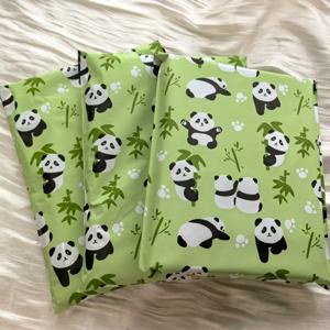 PE 플라스틱 셀프 인감 메일백, 50PCS 두꺼운 배송 가방, 귀여운 만화 폴리 봉투, 팬더 우편 택배 가방