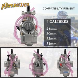 케이힌 PWK 28 30 32 34mm 오토바이 플랫 커튼 기화기 (스쿠터 2T 4T ATV 더트 바이크 엔듀로 모토크로스 액세서리용)