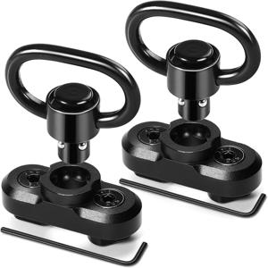 Mlok 레일 용 라이플 슬링 스위블 스터드 마운트 어댑터 퀵 릴리스 QD 슬링 스위블 마운트 어댑터 사냥 총 액세서리 1.25 인치