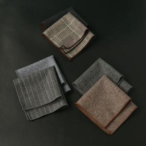 가벼운 럭셔리 심플 울 자카드 포켓 스퀘어 핏 손수건, 최고의 남자 비즈니스 포멀 세트, Hanky 발렌타인 데이 선물, 24cm