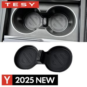 테슬라 모델 Y 주니퍼 2025 출시 모델 3 하이랜드 2024용 물컵 홀더 매트 논슬립 방수