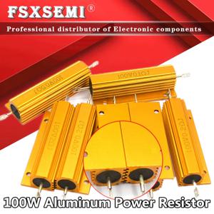 RX24 100W 알루미늄 전원 금속 쉘 케이스 권선 저항 0.01 ~ 200K 0.33 0.5 1 2 5 6 8 10 20 50 100 120 200 300 1K 5K 10K 옴