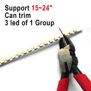 키트 2 LED 스트립 + 1 변환기 + 케이블 LED 백라이트 키트 540mm, 15