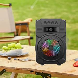 휴대용 블루투스 스피커 슈퍼 사운드 오디오 품질 FM USB AUX 입력 모드 USB 펜 드라이브 슬롯 및 고품질 블루투스 스피커