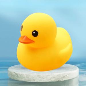 고무 오리 귀여운 수영 물 장난감, 어린이 샤워 장난감, 유아 소년 소녀 (노란색 오리 가족) 목욕 장난감, 1 개