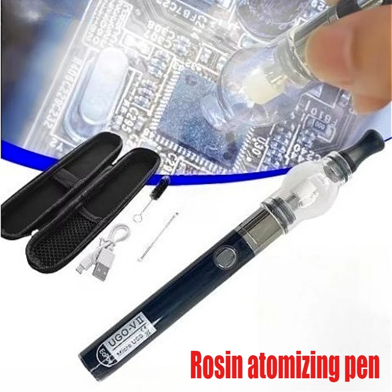 마더 보드 단락 감지 장비를위한 새로운 두꺼운 유리 로진 분무 펜 납땜 인두 플럭스 감지 도구 없음