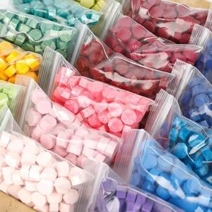 100Pc 레트로 씰링 왁스 인감 스탬프 왁스 비즈 스크랩북 재료 웨딩 생일 파티 초대장 스탬프 DIY 스탬프 장식