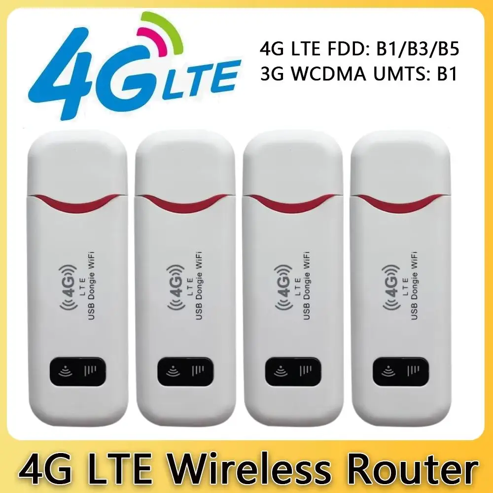 4G LTE 무선 USB 동글 모바일 광대역 모뎀 스틱 Sim 카드 슬롯 무선 라우터 홈 오피스 무선 WiFi 어댑터 150Mbps