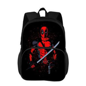 데드풀 슈퍼히어로 3D 프린팅 스쿨 백팩 가방 학생용 백팩 모칠라 남녀공용 최고의 선물