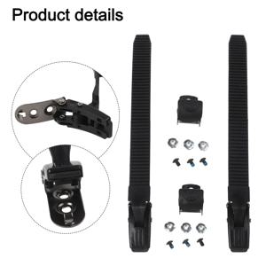 2Pcs 조정 가능한 인라인 스케이트 스트랩 (클램프 버클 나사 및 너트 포함) 기존 인라인 스케이트 스트랩 교체와 호환 가능