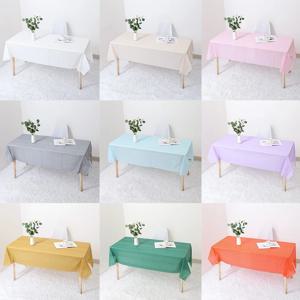 BPA 프리 플라스틱 일회용 식탁보, 파티용 식탁 커버 천, 피크닉 캠핑 야외 일회용, 137x183cm, 1 개