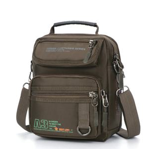 3707 남자 메신저 러닝 가방 캐주얼 다기능 소형 여행 가방 방수 어깨 허리 팩 군사 크로스 바디 가방