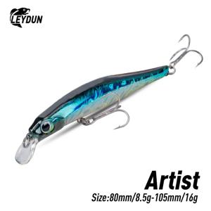 아티스트 FR 침묵 싱킹 미노우 낚시 미끼 80mm 105mm Jerkbait 좋은 액션 Wobblers 고품질 하드 미끼 Sea Bass