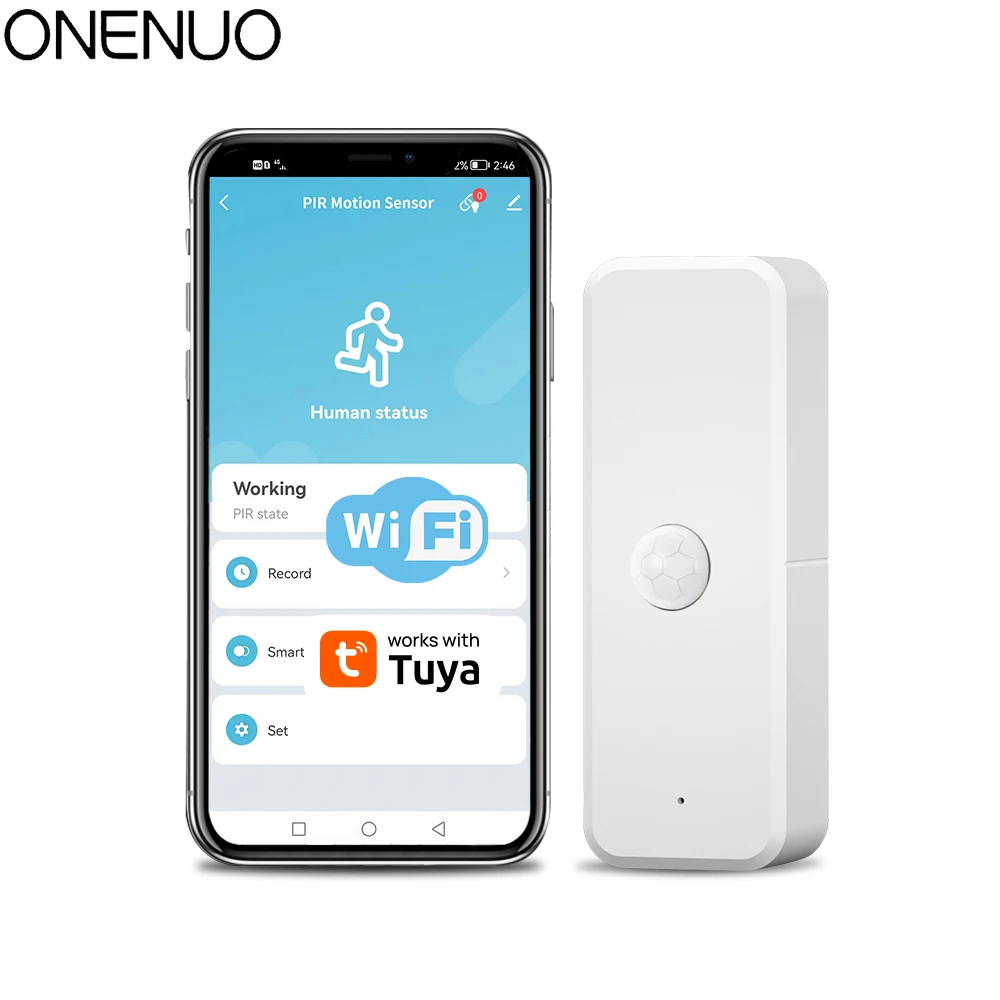 Tuya WiFi PIR 모션 센서 스마트 홈 인체 적외선 감지기 보안 스마트 라이프는 Alexa Google 홈과 함께 작동합니다.