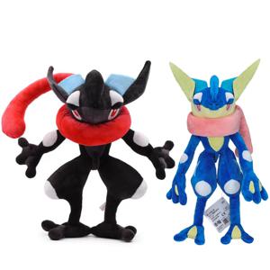 Greninja 플러시 장난감 포켓몬 Greninja Froakie 진화 개구리 닌자 만화 이미지 인형 인형 어린이를위한 크리스마스 선물