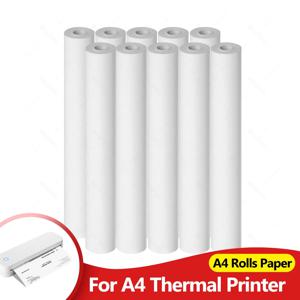 A4 감열지 20 롤 열전사 인쇄 용지 210*30mm A4 무선 블루투스 A40 프린터 용지 롤 빠른 건조