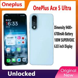 중국어 버전 언락 OnePlus Ace 5 Ultra 6.83인치 AMOLED MTK Dimensity9400+ 50MP 6700mAh 100W SuperVOOC NFC OTA Ace5 Ultra