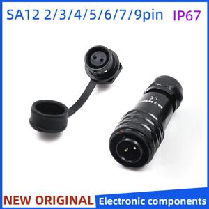 WEIPU 항공 플러그 SA12 10/P 12/S 2 3 4 5 6 7 9핀 IP67 산업용 방수 전원 커넥터 어댑터 푸시풀 퀵 락