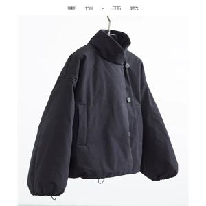 3m 신슐레이트 코튼~신형 중국풍 사이드 버튼 코튼 코트, 니치 스탠드업 칼라 코튼 재킷, 여성용 겨울 신제품