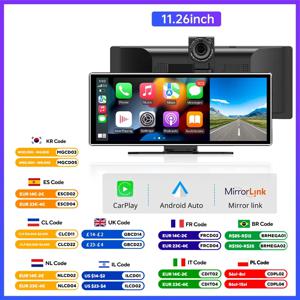 11.26 인치 IPS Carplay 및 Android 자동 자동차 라디오 멀티미디어 WIFI 비디오 플레이어는 Apple 및 Android 장치와 호환됩니다.