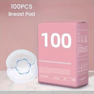 100PCS 안티 오버플로우 우유 패드 여름 얇은 수유 기간 일회용 얇은 통기성 우유 분리 패드 우유 친밀한 사랑