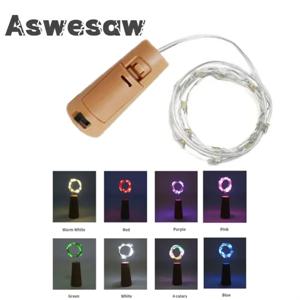 1M 2M 3M LED 코르크 와인 병 뚜껑 램프 문자열 빛 구리 와이어 요정 빛 휴일 크리스마스 휴일 파티 웨딩 장식