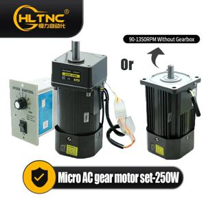 250W 마이크로 AC 모터 110v 220v 단상 비동기 모터 기어 모터 15mm 모터 샤프트 + 속도 컨트롤러 5RPM-1350RPM 50/60hz