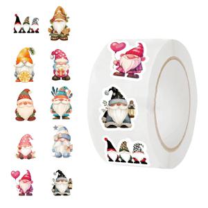 500pcs/Roll 그놈 드워프 스티커 장식 만화 씰링 Stiker DIY PVC 노트북 데칼 보상 선물 완구