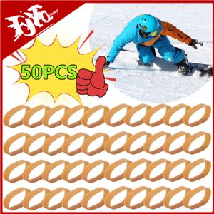 스키 바인딩 브레이크 리테이너 브레이크 리테이너 밴드, 고무 링 브레이크 밴드, 스키 바인딩 스키 장비 탄성 스트랩, 50 개, 30 개, 10 개